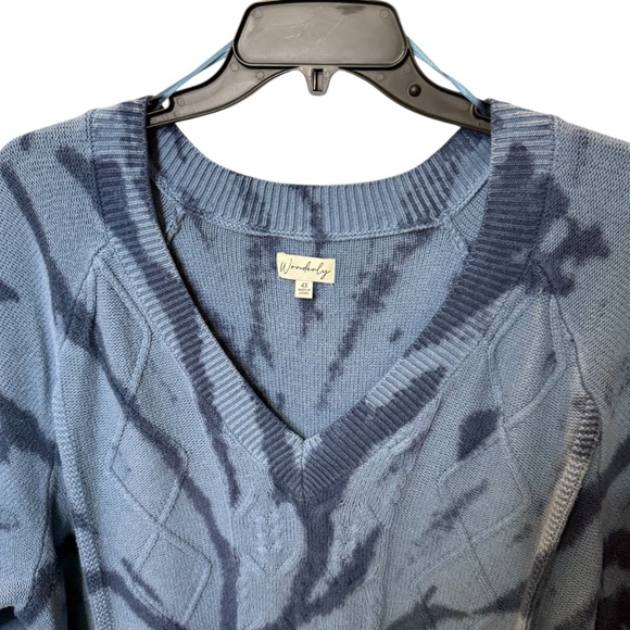 Wonderly Pullover V-Neck Tie Dye Style Sweater 4X - Picture 3 of 13